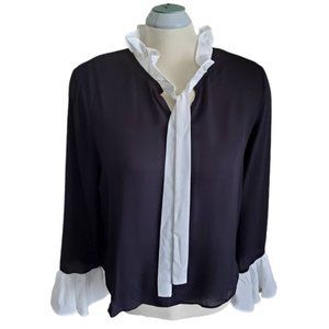 Shein Black and White Top Size Large